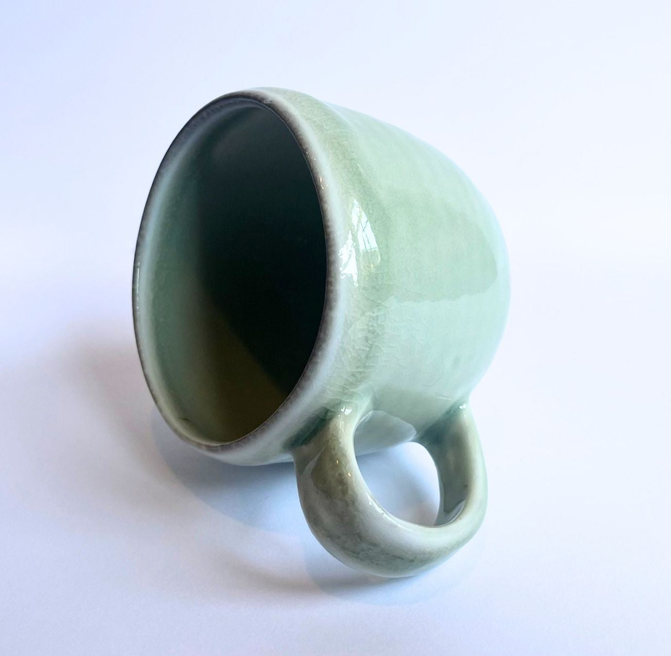 Soda-Fired Celadon Porcelain MUG (no. 1)