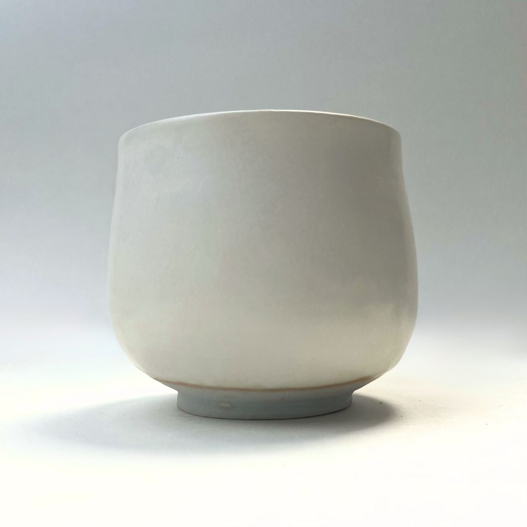 Gongfu Ceremonial Teacups (Iwasaki - lotus bud & seed pod on porcelain)