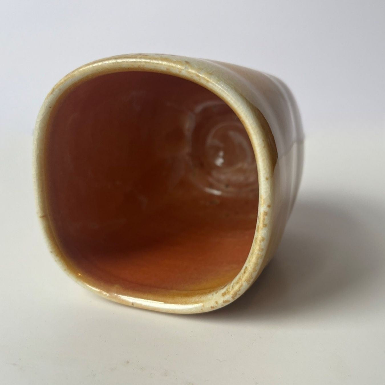 Square Yunomi, Wood-Fired (no. 11)