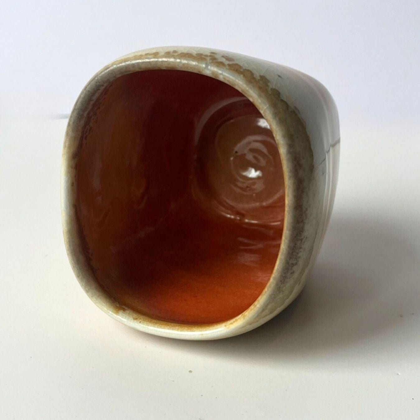 Square Yunomi, Wood-Fired (no. 6)