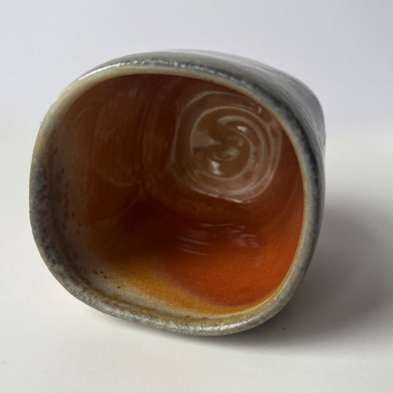 Square Yunomi, Wood-Fired (no. 9)