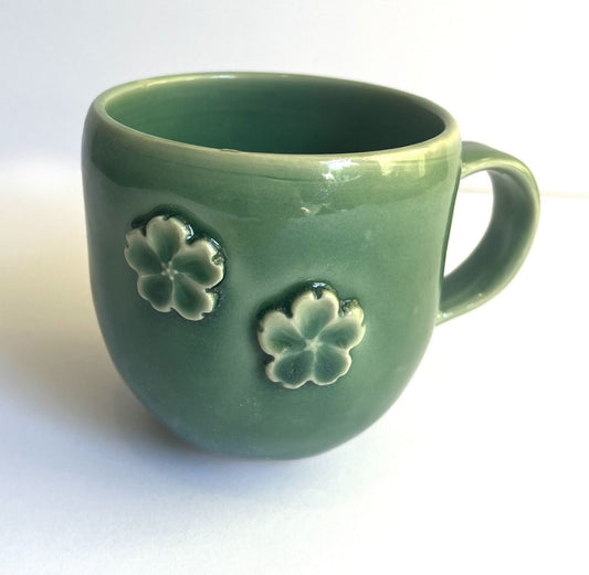 Sakura Celadon Mug
