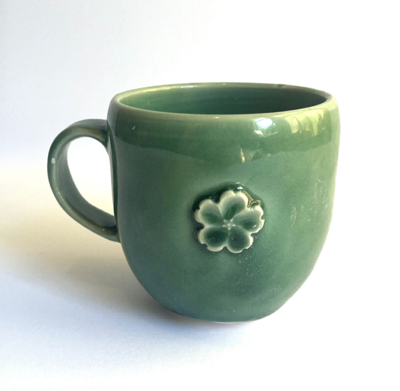 Sakura Celadon Mug