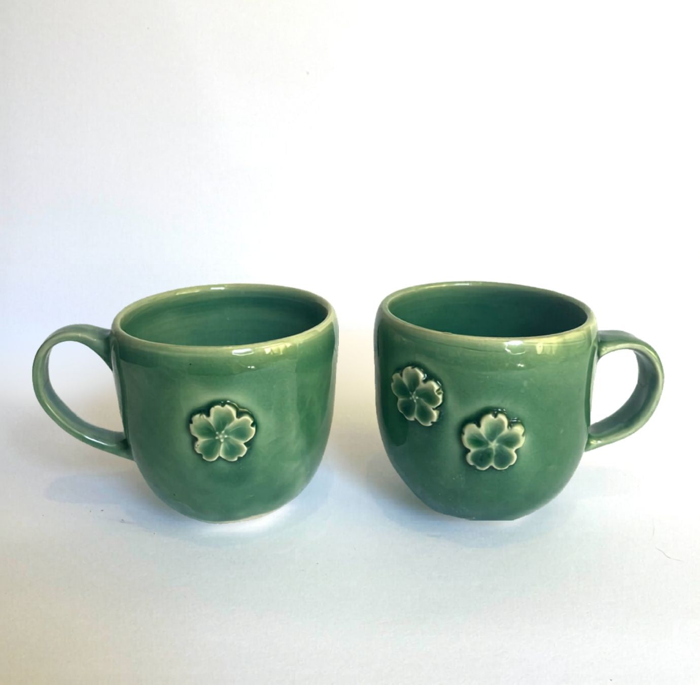 Sakura Celadon Mug