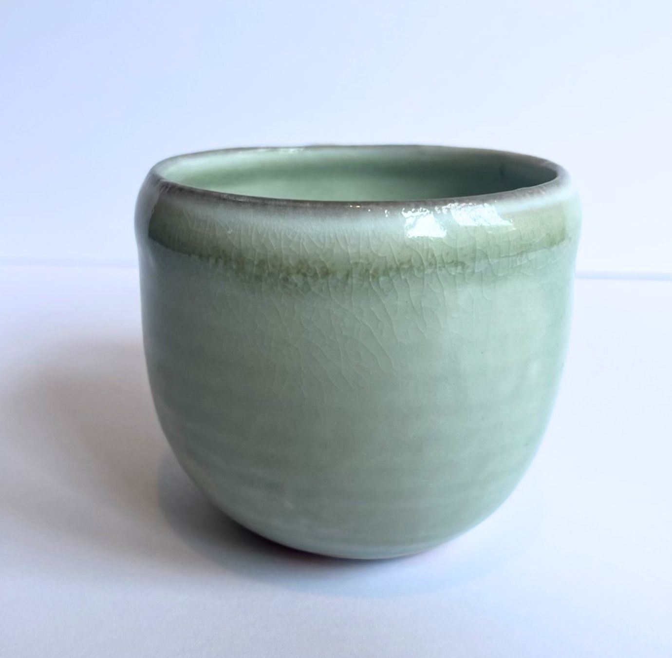 Soda-Fired Celadon Porcelain MUG (no. 1)