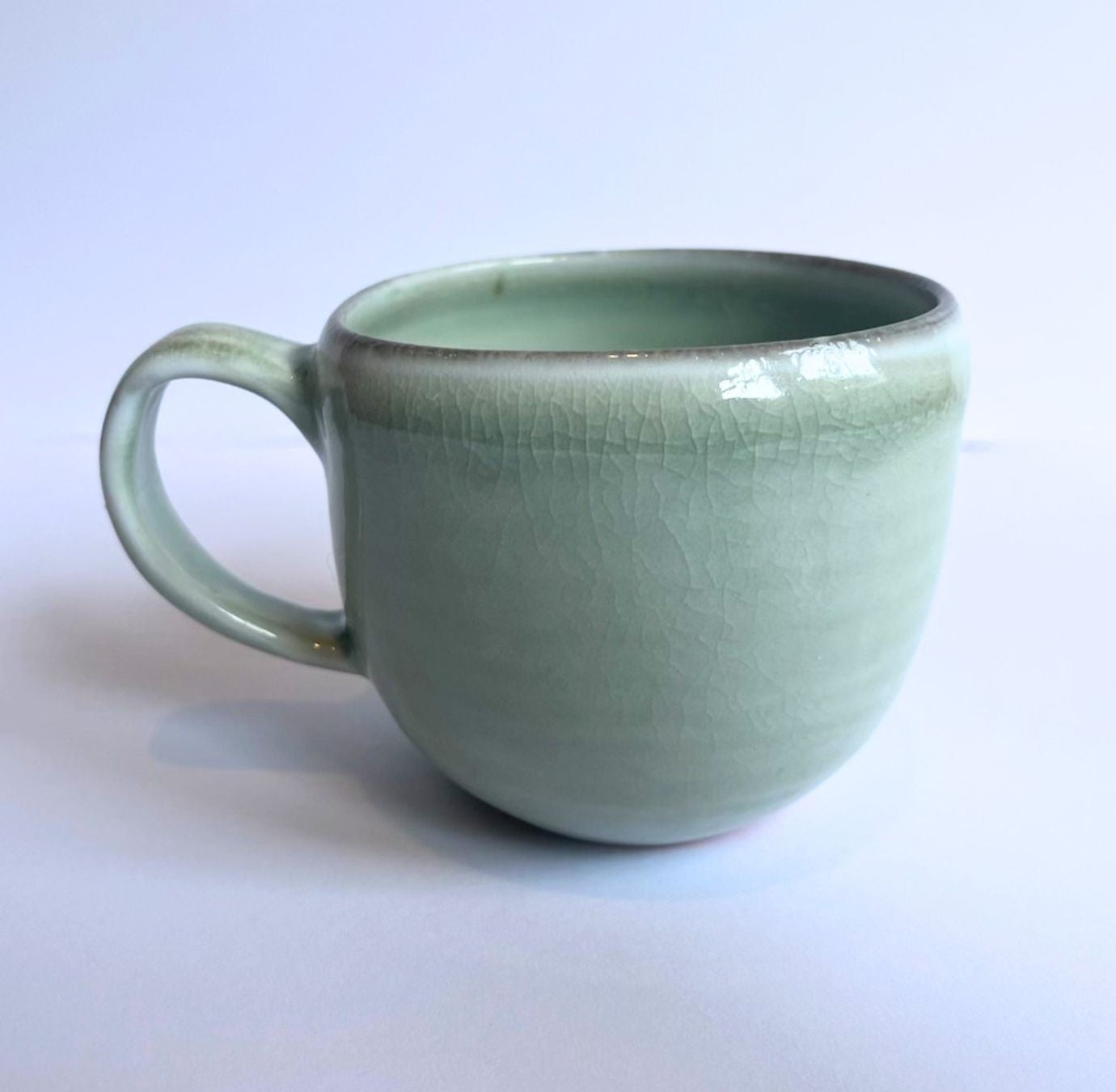 Soda-Fired Celadon Porcelain MUG (no. 1)