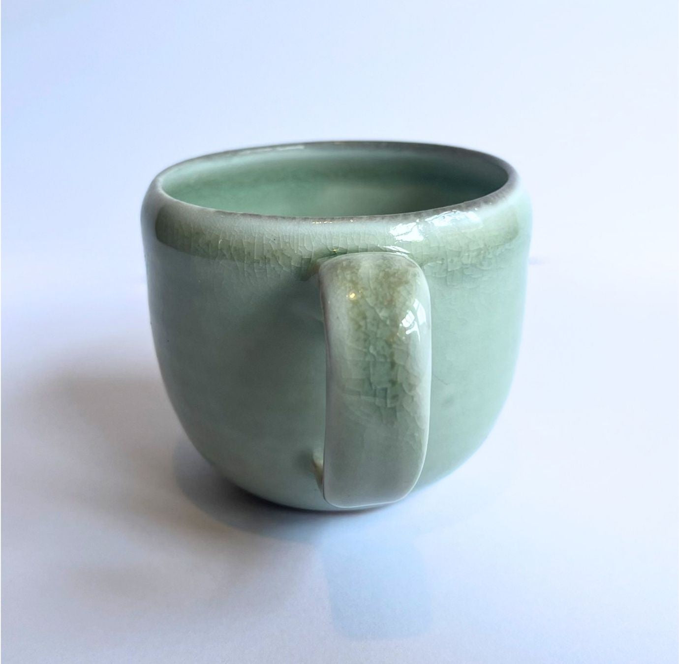Soda-Fired Celadon Porcelain MUG (no. 1)