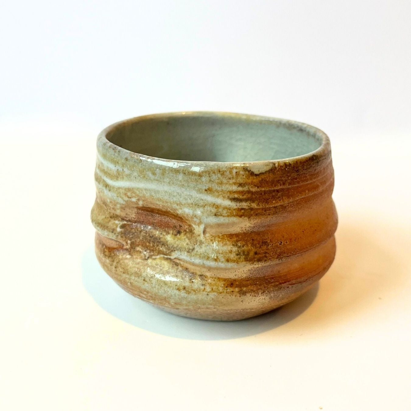 Natural Ash Wood-Fired Guinomi / Ceremonial Cup (no. 1)