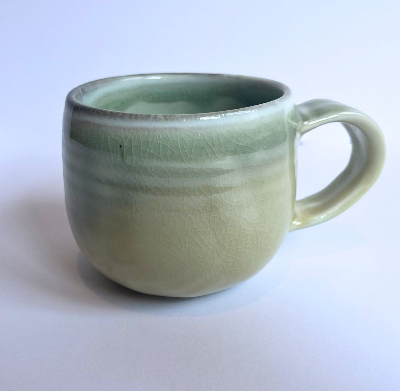 Soda-Fired Celadon Porcelain MUG (no. 2)