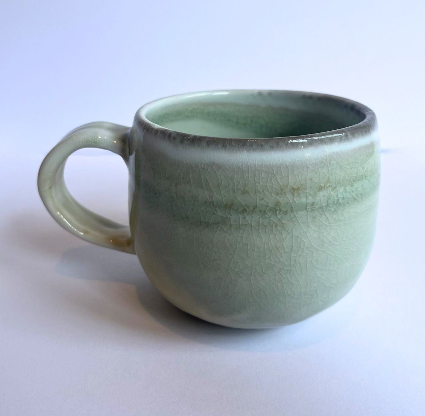 Soda-Fired Celadon Porcelain MUG (no. 2)