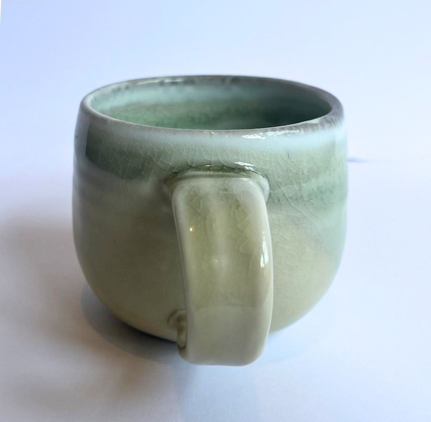 Soda-Fired Celadon Porcelain MUG (no. 2)