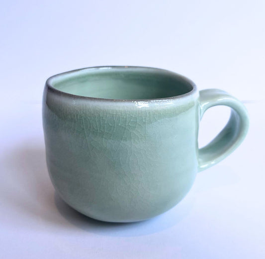 Soda-Fired Celadon Porcelain MUG (no. 3)