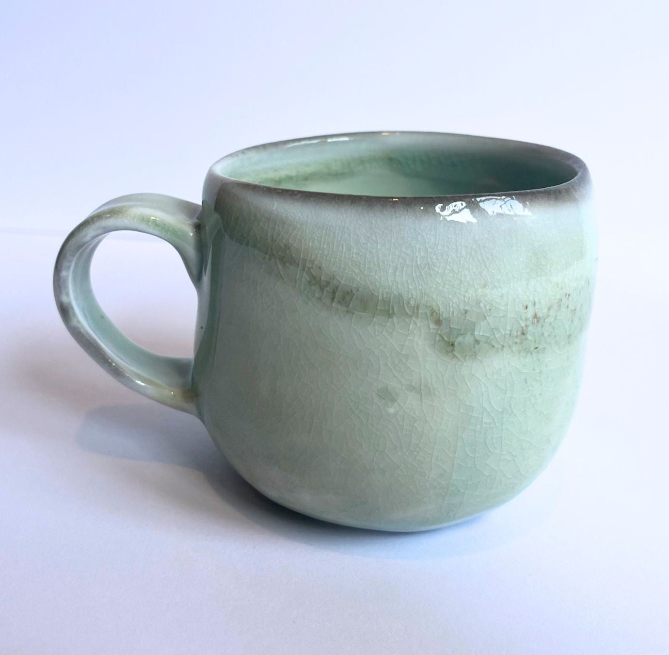 Soda-Fired Celadon Porcelain MUG (no. 3)