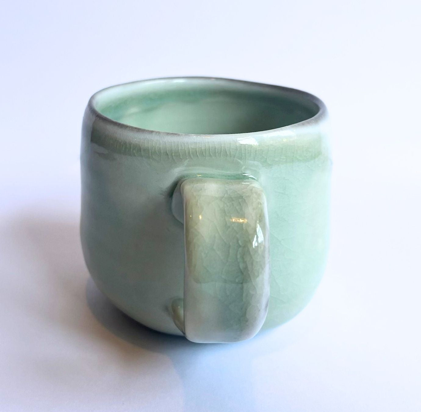 Soda-Fired Celadon Porcelain MUG (no. 3)