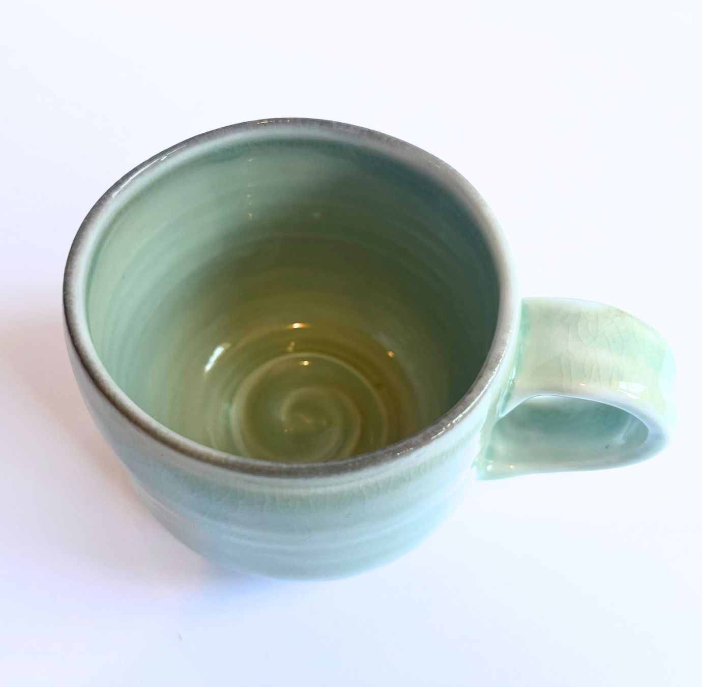 Soda-Fired Celadon Porcelain MUG (no. 3)