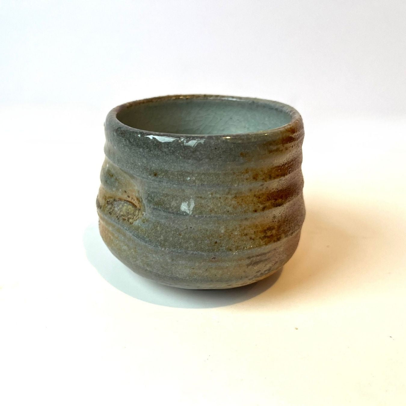 Natural Ash Wood-Fired Guinomi / Ceremonial Cup (no. 3)