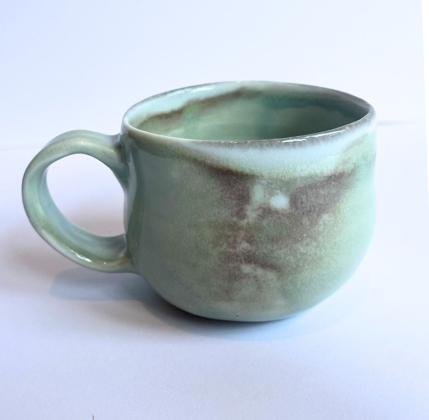 Soda-Fired Celadon Porcelain MUG (no. 4)