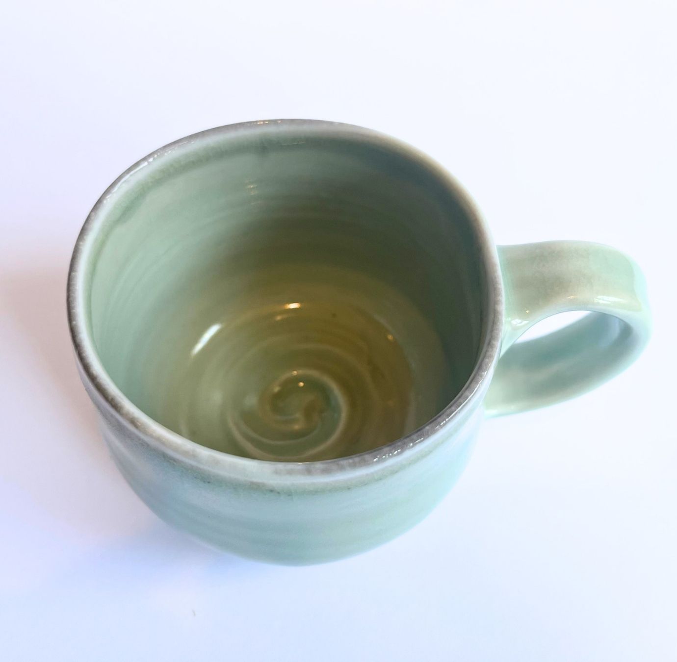 Soda-Fired Celadon Porcelain MUG (no. 4)