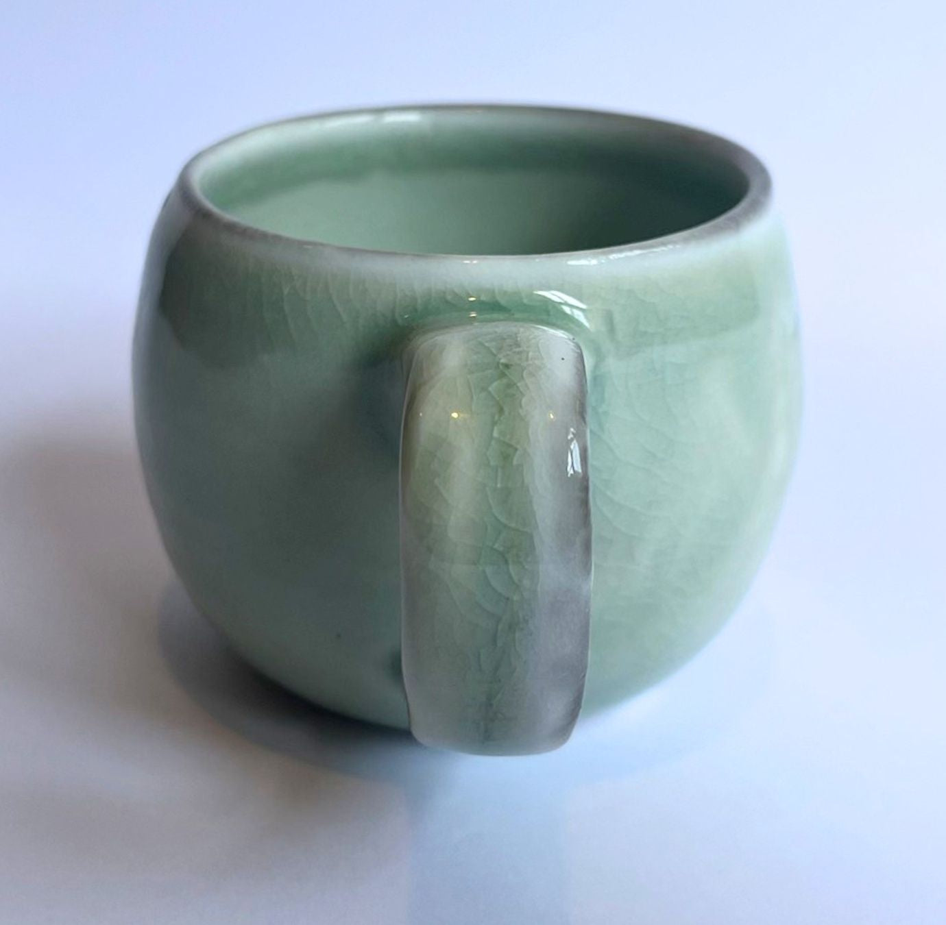 Soda-Fired Celadon Porcelain MUG (no. 5)