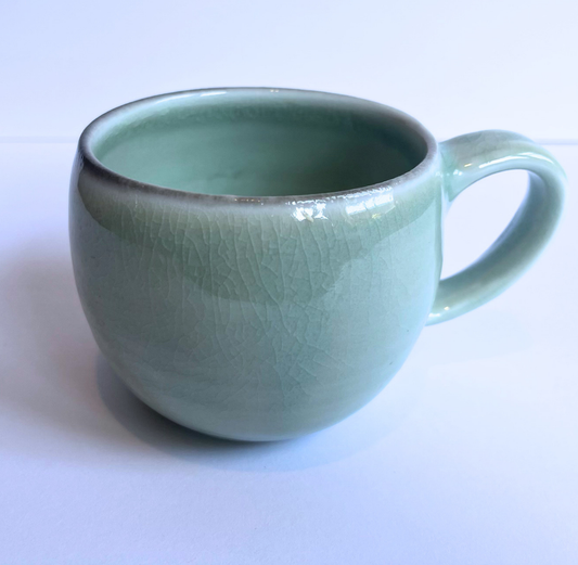 Soda-Fired Celadon Porcelain MUG (no. 5)