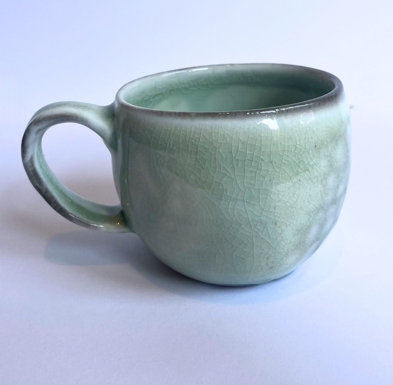 Soda-Fired Celadon Porcelain MUG (no. 5)