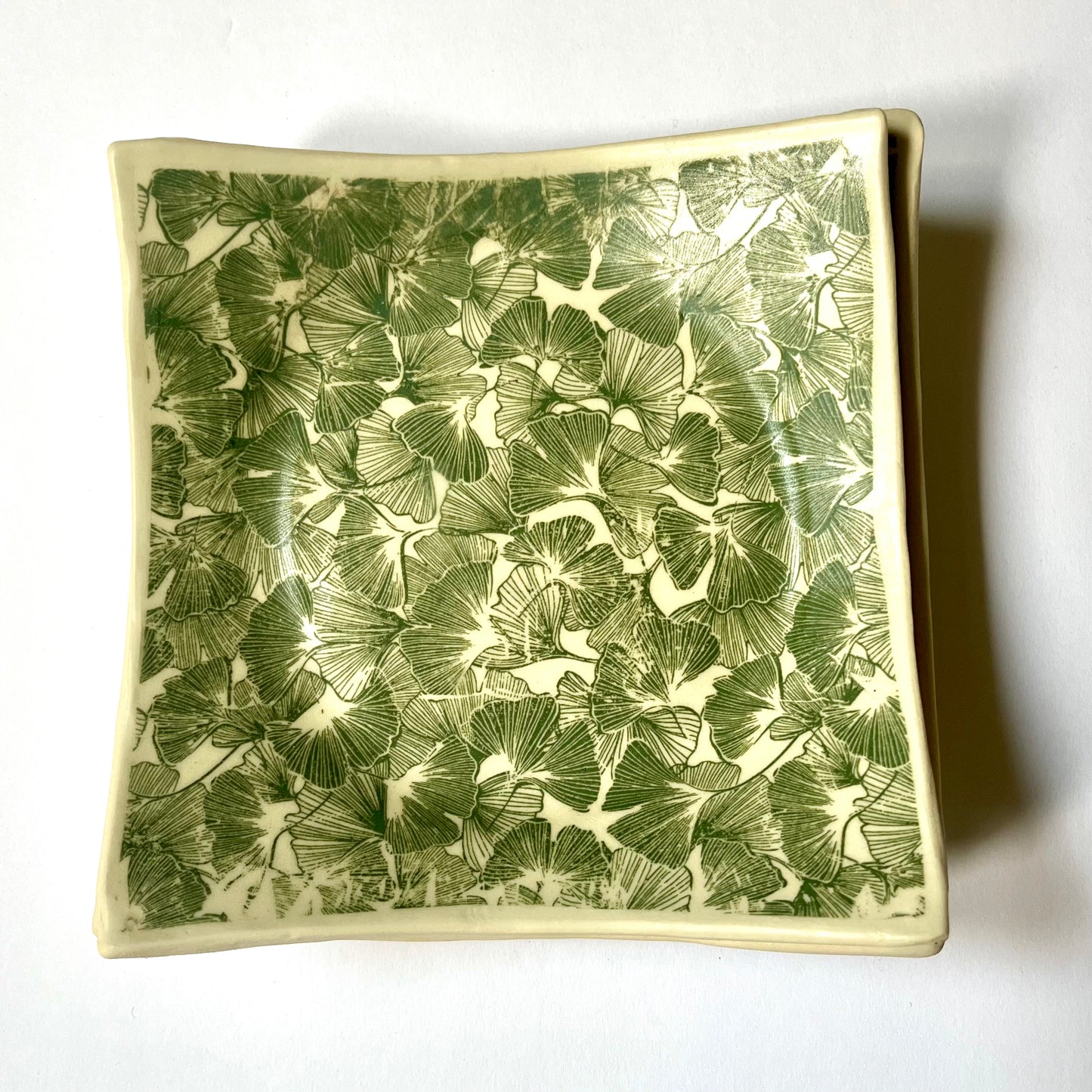 SQUARE PLATES - ginkgo print