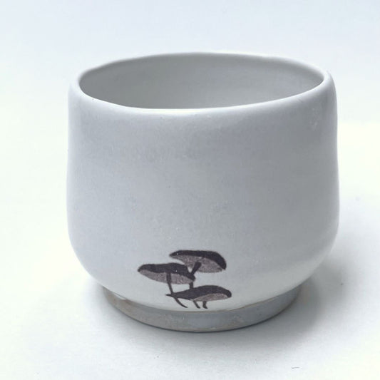 Gongfu Ceremonial Teacups (Iwasaki's MUSHROOMS on porcelain, no. 1)