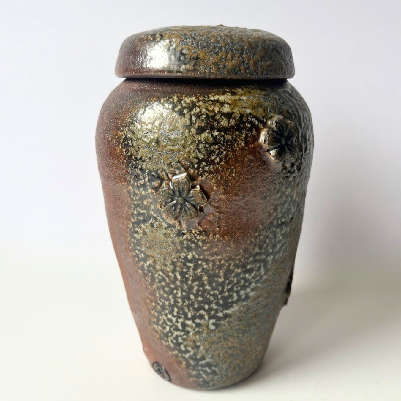 Wood Fired GINGER JAR (natural ash glaze)
