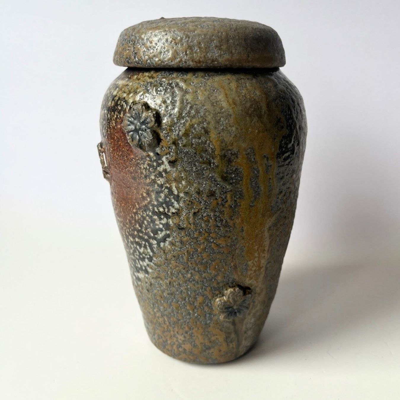 Wood Fired GINGER JAR (natural ash glaze)