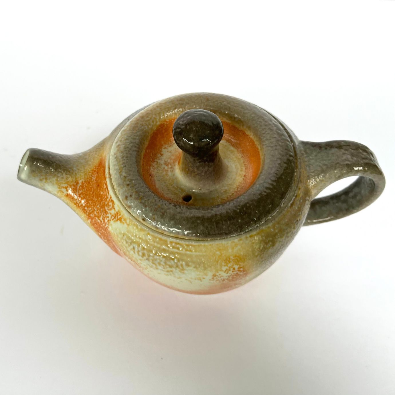 TEAPOT, soda-fired porcelain