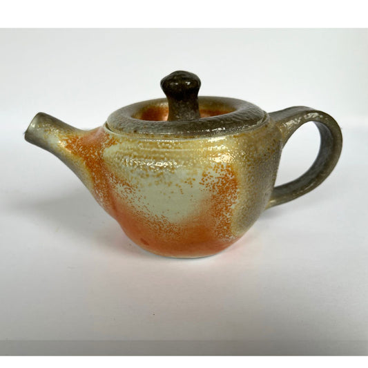 TEAPOT, soda-fired porcelain