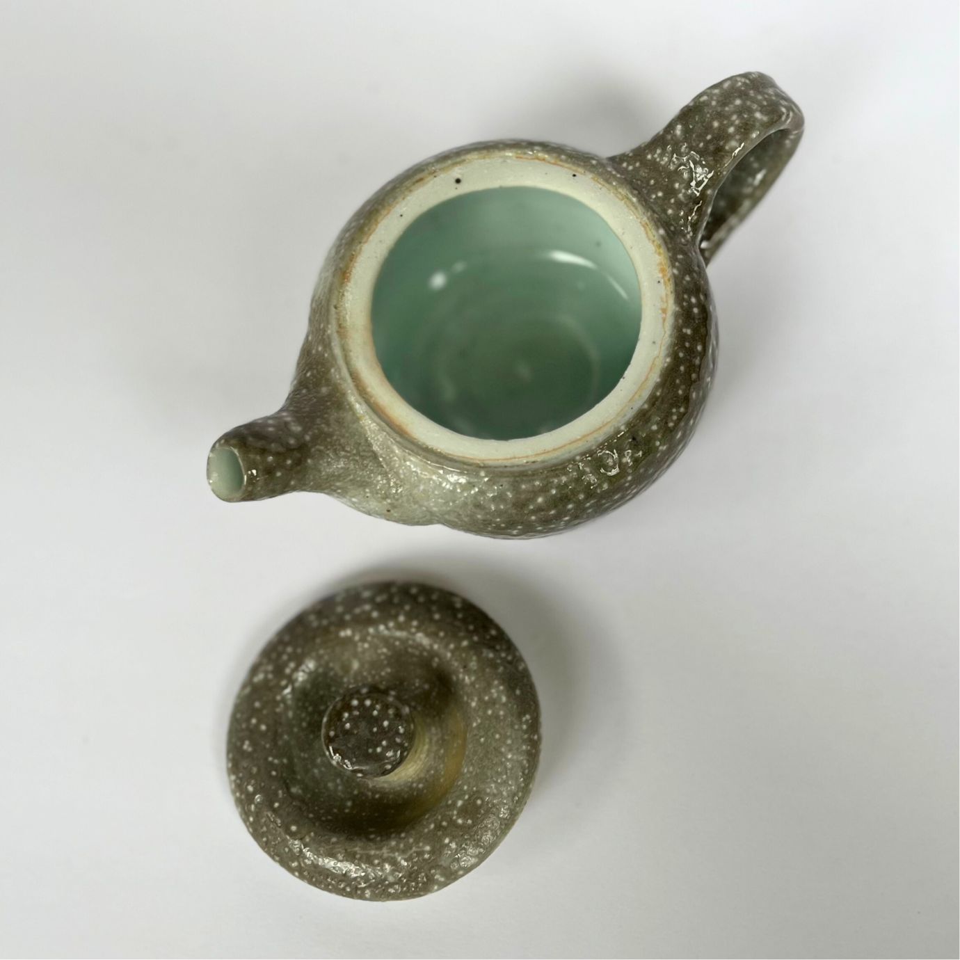 SPECKLED TEAPOT, soda-fired porcelain