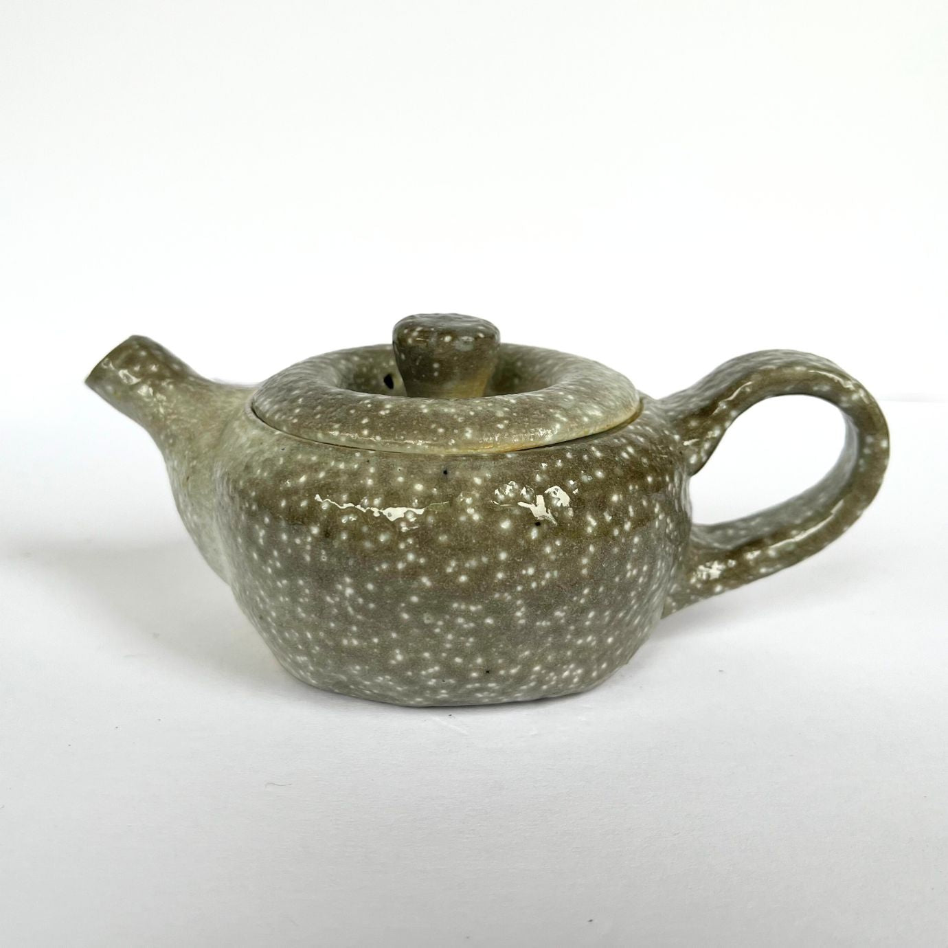 SPECKLED TEAPOT, soda-fired porcelain