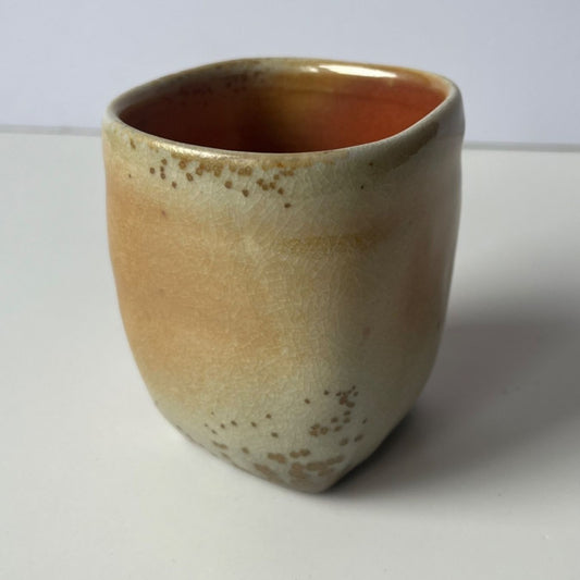 Square Yunomi, Wood-Fired (no. 11)