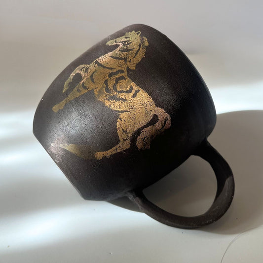 Fire Horse MUG - dark clay (no. 2)