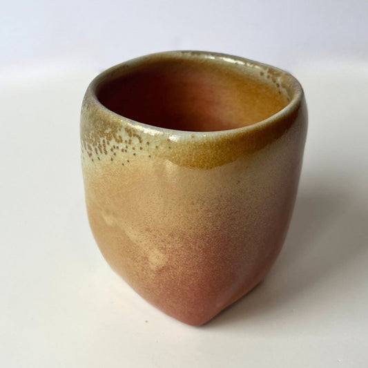 Square Yunomi, Wood-Fired (no. 3)