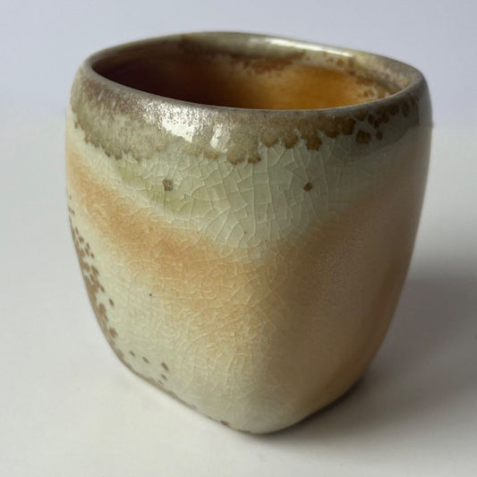 Square Yunomi, Wood-Fired (no. 6)