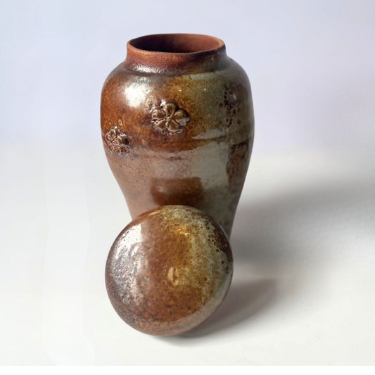 Wood-Fired GINGER JAR (shino glaze, no. 1)